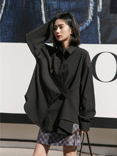 Lapel Irregular Loose Shirt